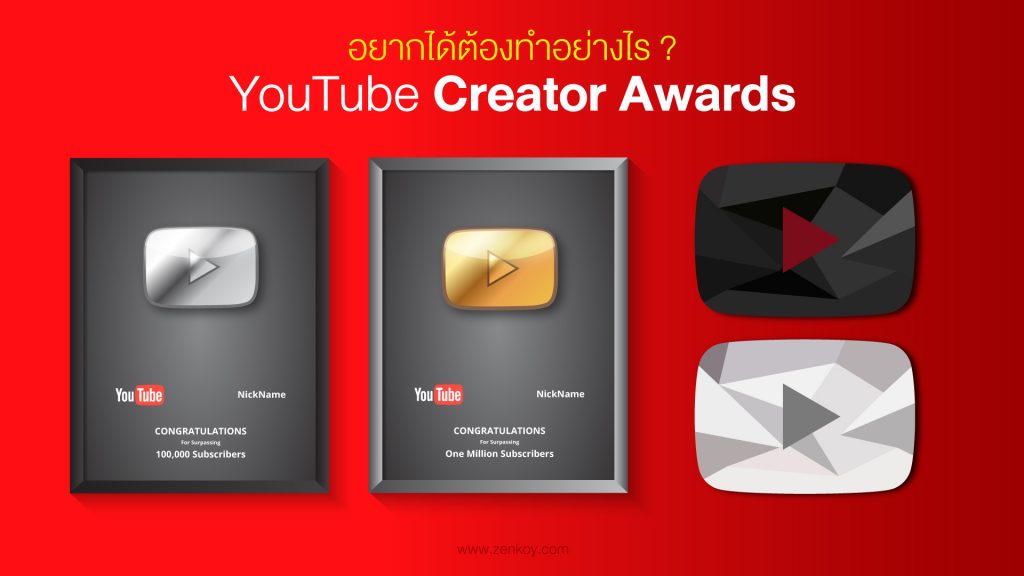YouTube Creator Awards อยากได้ ต้องทำอย่างไร?