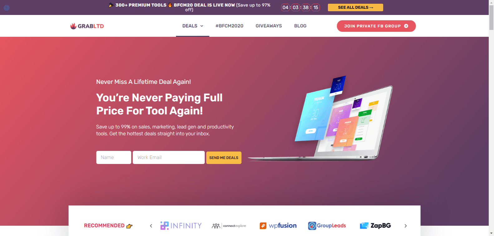 SaaS Lifetime Deals Platform