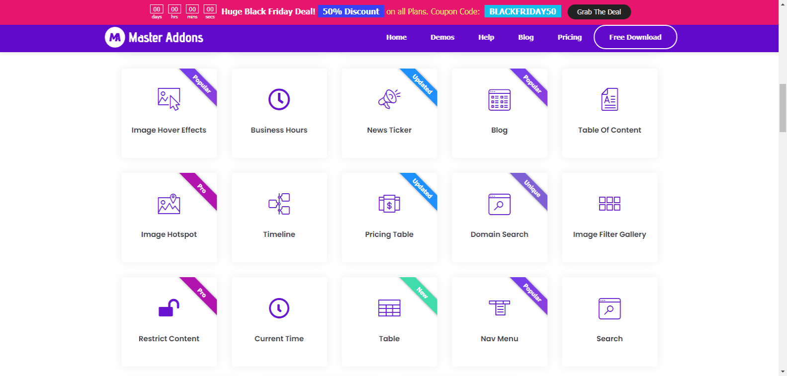 All Widgets Master Addons