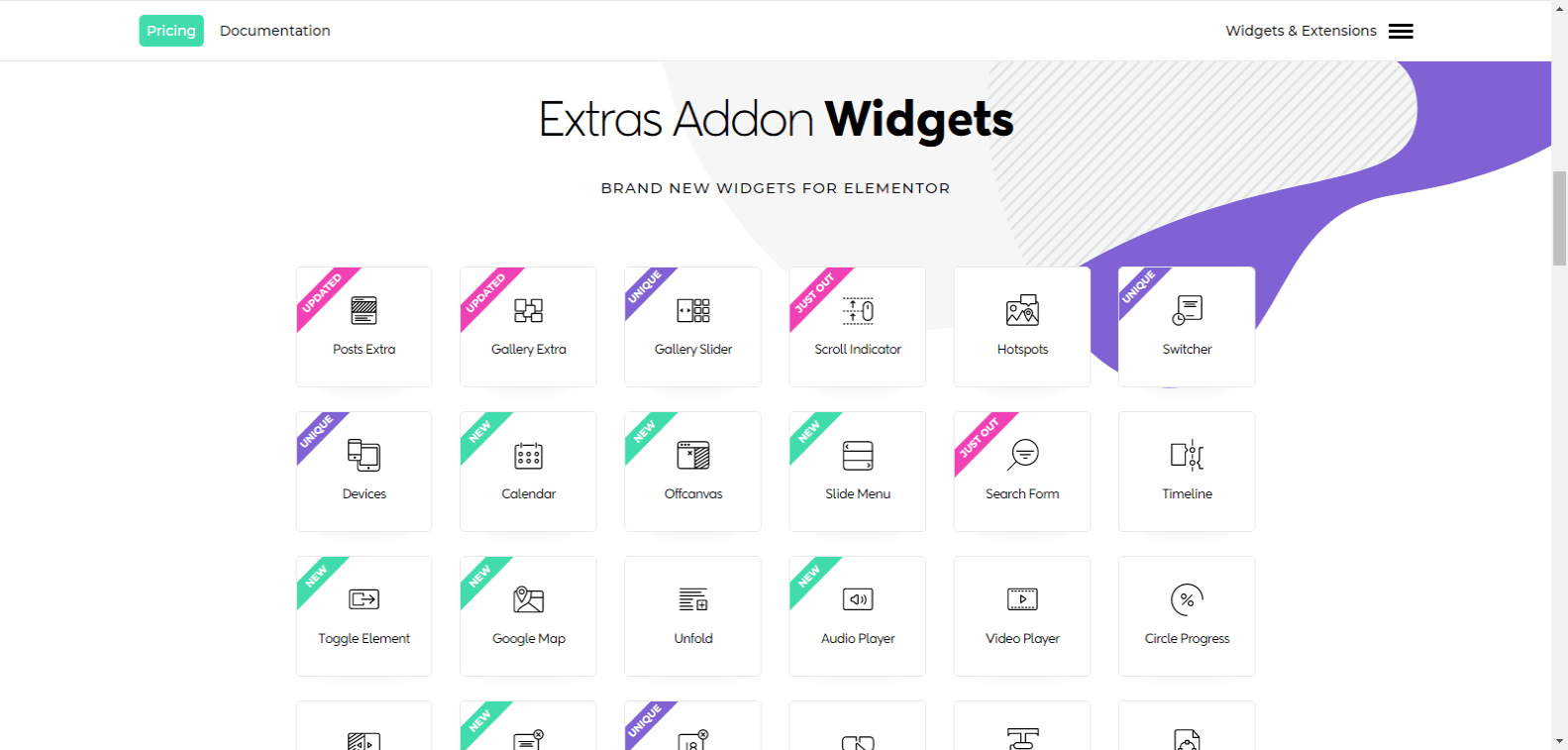 Extras for Elementor