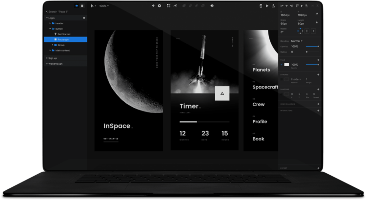 โปรแกรมสร้างต้นแบบ APP ด้วย InVision Studio Jams - Zenkoy