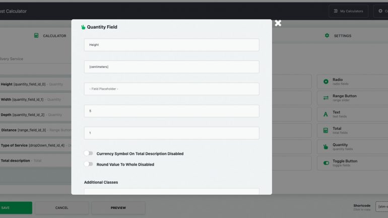 Cost Calculator Plugin for WordPress 4
