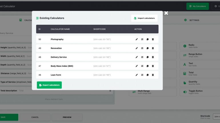 Cost Calculator Plugin for WordPress 5
