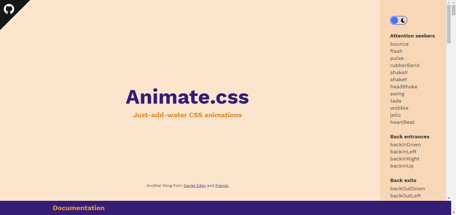 Animate css A cross browser library of CSS animations