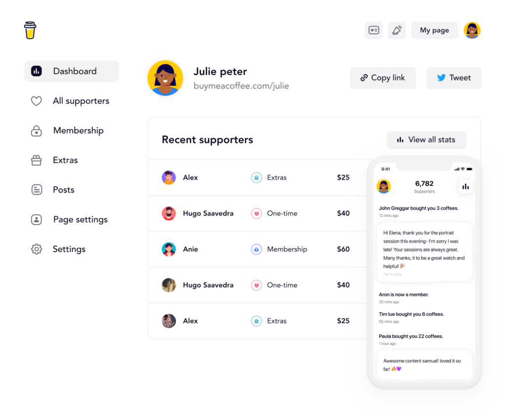 Buy Me a Coffee "เลี้ยงกาแฟซักแก้ว" โปรเจคบริจากเงิน Zenkoy