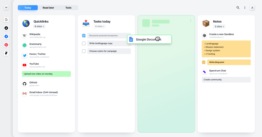 tabExtend จัดการบุ๊กมาร์ก ได้อยู่หมัด