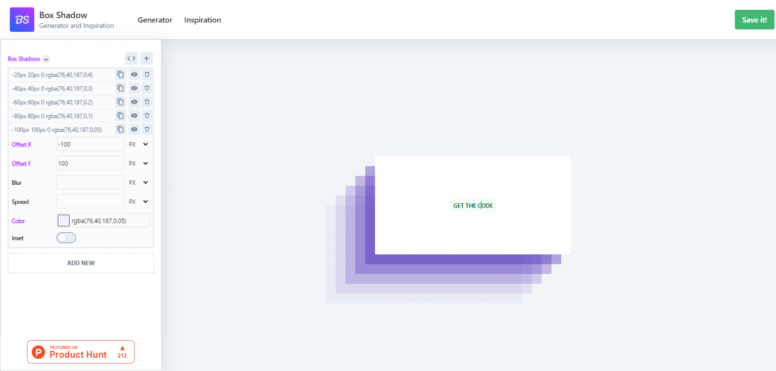 Box Shadow Generator Zenkoy
