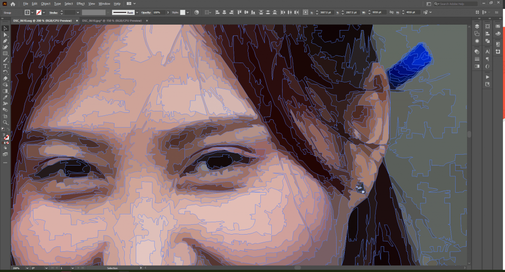 ทดลอง JPG to SVG to Ai