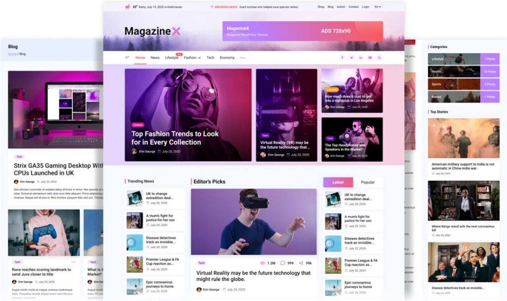 เปิดตัวธีมฟรี! Magazine-X