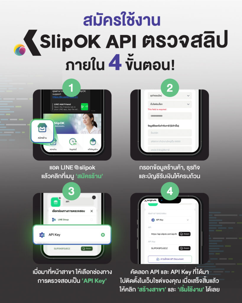 SlipOK Slip Verification LINE Group Register